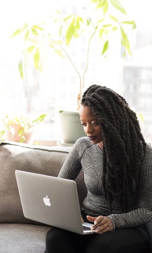 image of woman with laptop
